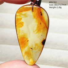 Load image into Gallery viewer, Natural Baltic Amber Teardrop Pendant – Premium Genuine Yellow Amber Necklace Gift