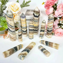 Load image into Gallery viewer, 1PC Natural Flourite Agate Crystal Obelisk for Healing