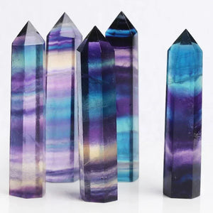 Natural Crystal Wand – Hexagonal Point Stone – Multiple Variants – Healing, Crafts, Home Decor, Gift