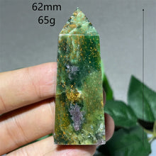 Load image into Gallery viewer, 1PC Natural Ruby Zoisite Emerald Mineral Obelisk for Healing