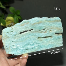 Load image into Gallery viewer, Natural Hemimorphite Mineral Raw Crystal Slice Home Decor