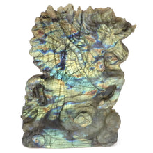 Load image into Gallery viewer, 6.9" Unicorn Horse Natural Flash Labradorite Home Decor