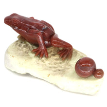 Load image into Gallery viewer, 6.4" Frog Natural India Agate Crystal Carving Home Decor