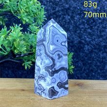 Load image into Gallery viewer, Rare Natural Striped Calcite And Agate Symbiont Crystal Obelisk