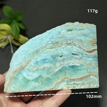 Load image into Gallery viewer, Natural Hemimorphite Mineral Raw Crystal Slice Home Decor