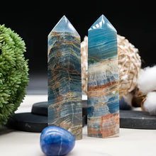 Load image into Gallery viewer, 1PC Natural Blue Onyx Crystal Obelisk for Healing