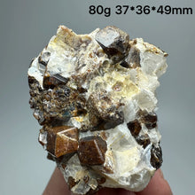 Load image into Gallery viewer, 1PC Natural Dark Brown Andradite Garnet Cluster Raw Crystal Mineral Specimen Home Decor