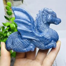 Load image into Gallery viewer, 1PC Natural Blue Aventurine Dragon Carving