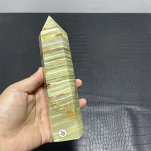 Load image into Gallery viewer, Natural Afghan Jade Crystal Obelisk – Polished Point Tower Wand for Collection &amp; Home Decor