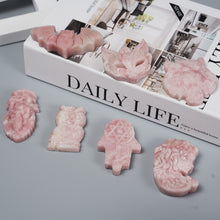 Load image into Gallery viewer, 1PC Natural Pink Opal Carvings Fox, Crow, Owl, Fairy for Healing