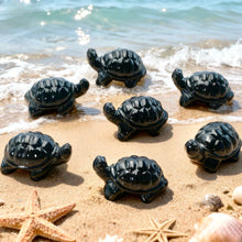 Load image into Gallery viewer, 1PC Obsidian Tortoise Carving