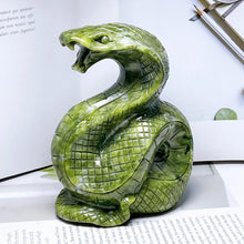 Load image into Gallery viewer, Natural Ophiolite Snake Carving fHome Decor