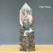 Load image into Gallery viewer, 1PC Natural Aquatic Moss Mineral Quartz Obelisk for Healing