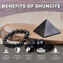 Load image into Gallery viewer, Shungite Healing and Protection Pyramid