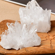 Load image into Gallery viewer, 1pc Natural White Quartz Crystal Cluster – Unpolished Mineral Specimen for Home Decor
