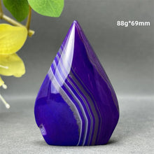 Load image into Gallery viewer, 1PC Natural Mineral Purple Agate Crystal Free Form Torch Home Decor