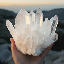 Load image into Gallery viewer, 1PC Stunning Sparkling Clear Quartz Crystal Cluster