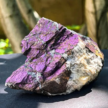 Load image into Gallery viewer, 1PC Natural Rare Purple Pyrite Raw Stone Iron Manganese Intercalated Mineral Specimen