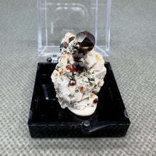 Load image into Gallery viewer, Natural Florescent Hyalite and Garnet Symbiosis Mineral Specimen