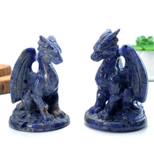 Load image into Gallery viewer, 1PC Natural Blue Sodalite Pterosaur Dragon Carving