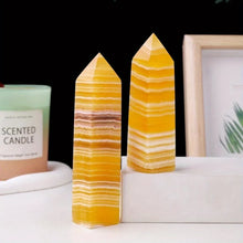 Load image into Gallery viewer, Natural Yellow Calcite Crystal Obelisk