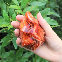 Load image into Gallery viewer, 1PC Natural Carnelian Crystal Quartz Flame Specimen Home Decor
