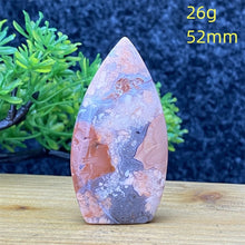 Load image into Gallery viewer, 1PC Natural Rare Pink Agate Geode Crystal Free Form Torch Specimen Home Decor