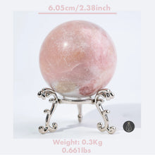 Load image into Gallery viewer, 1PC 1.96–2.75 Inch Natural Pink Opal Sphere for Healing