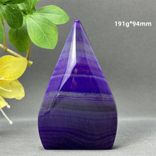 Load image into Gallery viewer, 1PC Natural Mineral Purple Agate Crystal Free Form Torch Home Decor