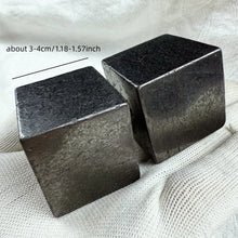 Load image into Gallery viewer, Natural Shungite Cube – Polished Crystal Mineral Stone for Office, Bedroom &amp; Home Decor
