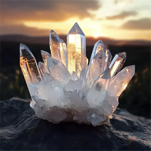 Load image into Gallery viewer, 1PC Stunning Sparkling Clear Quartz Crystal Cluster