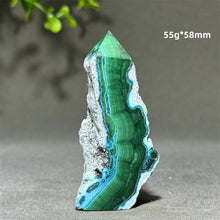 Load image into Gallery viewer, 1PC Natural Chrysocolla Mineral Obelisk Specimen for Healing