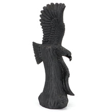 Load image into Gallery viewer, 10.6" Eagle Natural Black Obsidian Crystal Carving Home Decor