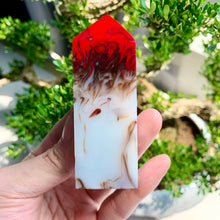 Load image into Gallery viewer, Natural Fire Agate Polished Mineral Obelisk for Healing