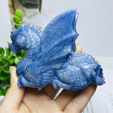 Load image into Gallery viewer, 1PC Natural Blue Aventurine Dragon Carving