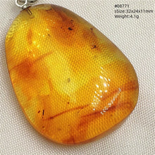 Load image into Gallery viewer, Natural Baltic Amber Teardrop Pendant – Premium Genuine Yellow Amber Necklace Gift
