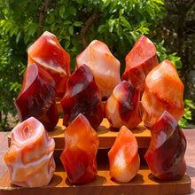 Load image into Gallery viewer, 1PC Natural Carnelian Crystal Quartz Flame Specimen Home Decor
