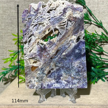 Load image into Gallery viewer, Druzy Sphalerite Crystal Slab Display – Natural Mineral Specimen Slice with Stand for Collection &amp; Home Decor