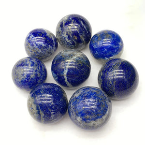 70mm Natural Lapis Lazuli Crystal Sphere – Polished Healing Stone Ball for Reiki, Decor, or Crafts