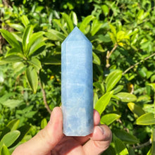 Load image into Gallery viewer, Natural Celestite Crystal Obelisk for Calming Energy Meditation Spiritual Decor