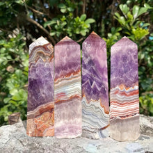Load image into Gallery viewer, 1PC Mexican Lace Agate Obelisk Mineral Specimen