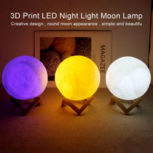 Load image into Gallery viewer, LED Moon Crystal Display Light – Galaxy Night Lamp for Bedroom Decor, Gift &amp; Home Decoration