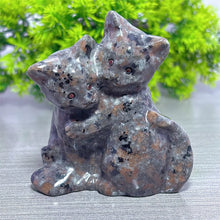 Load image into Gallery viewer, 1PC Yooperlite Cat Natural Crystal Carving