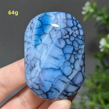 Load image into Gallery viewer, 1PC Natural Dragon Pattern Agate Palm Stone Polished