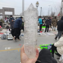 Load image into Gallery viewer, 1PC 2.5kg Natural White Quartz Large Obelisk for Healing