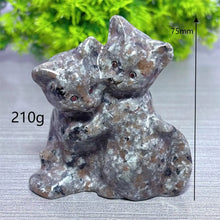 Load image into Gallery viewer, 1PC Yooperlite Cat Natural Crystal Carving