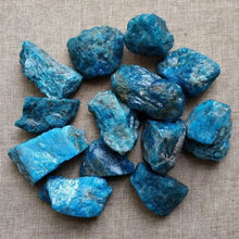 Load image into Gallery viewer, Natural Blue Apatite Raw Stone Irregular Shape