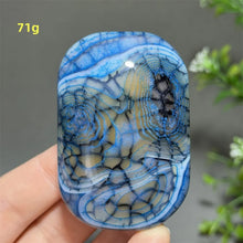 Load image into Gallery viewer, 1PC Natural Dragon Pattern Agate Palm Stone Polished