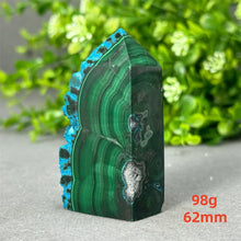 Load image into Gallery viewer, Natural Malachite Free Form Obelisk Raw Mineral Specimen for Healing