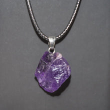 Load image into Gallery viewer, Natural Amethyst Multiple Rough Stone Pendant – Healing Crystal Necklace – Irregular Quartz Jewelry Gift
